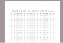 Printable:8z8rx6vd2xc= Julian Date Calendar