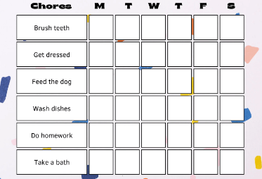 Printable:9_Bfvz_Gigu= Chore Chart for Kids