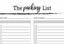 Printable:3-5gtwtp0s8= Packing List Template