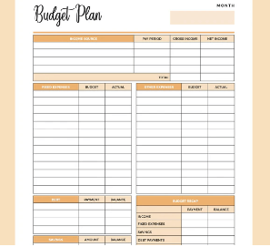 Printable:-Zvi6kcd-Xw= Budget Sheet