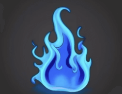 Blue Fire Emoji: Copy and Paste