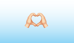 Hand Heart Emoji: Copy and Paste Iphone